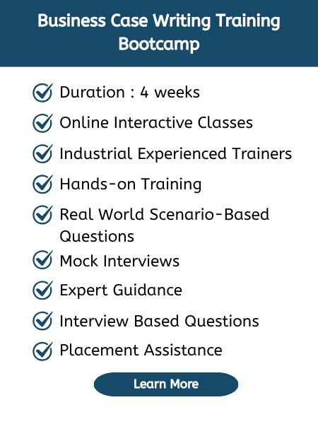Business Case Writing Training Bootcamp