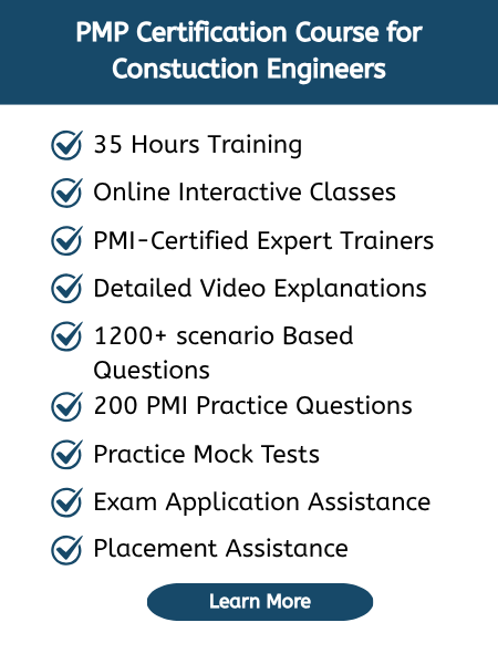 PMP Certification Course for Construction Engineers