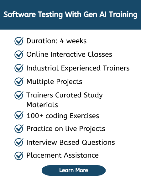 Spftware Testing with Gen AI Certification Course