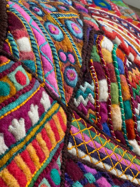 Fragmented, inspired by Afghan textiles