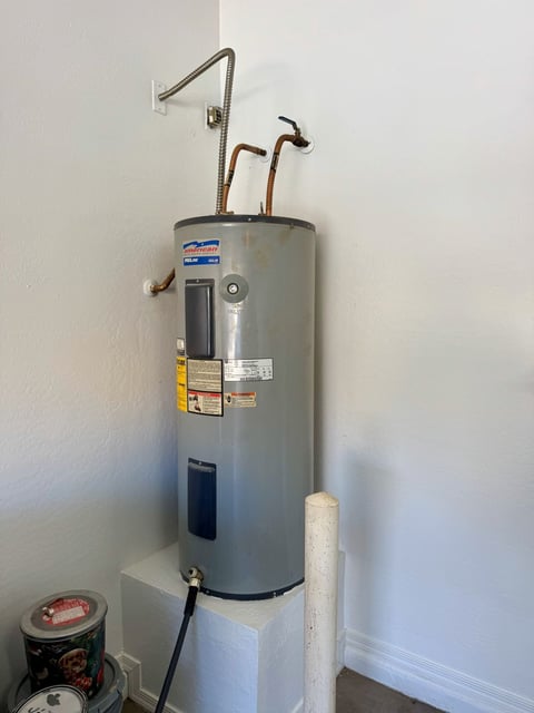 leaking old water heater