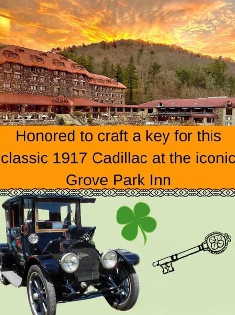 Grove Park Inn 1917 Cadillac Jack's Locksmith expertise classic car services