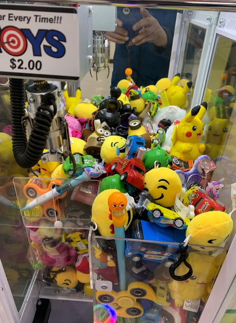 more toys in crane machine