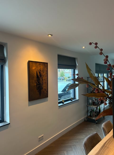 a Lobster artwork in frame