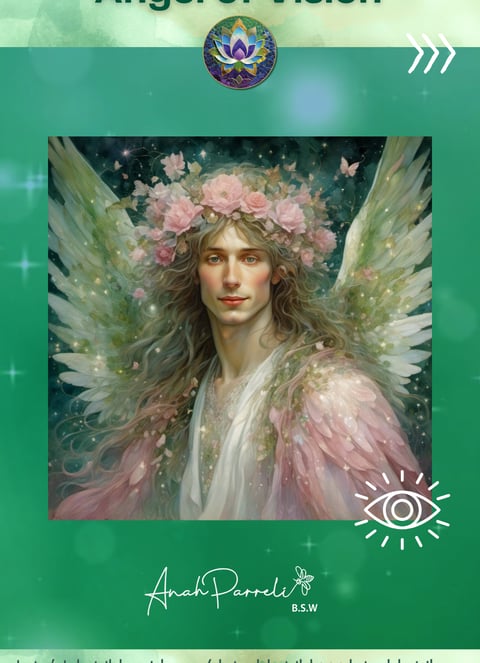 Paschar Angel of Vision. to manifest a person musthold the vision of the divine idea. 