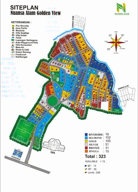 siteplan 1 Kavling strategis di Tanjungsari Bogor Timur