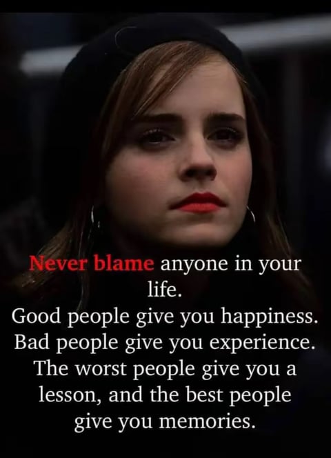 Don't Blame Others For Your Mistakes