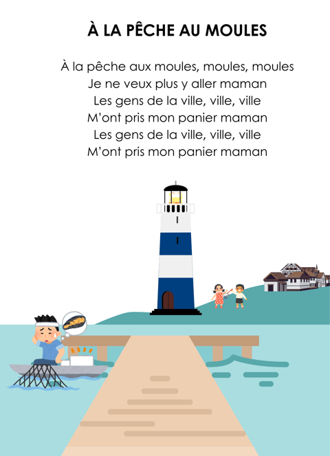 paroles illlustrées à la pêche aux moules