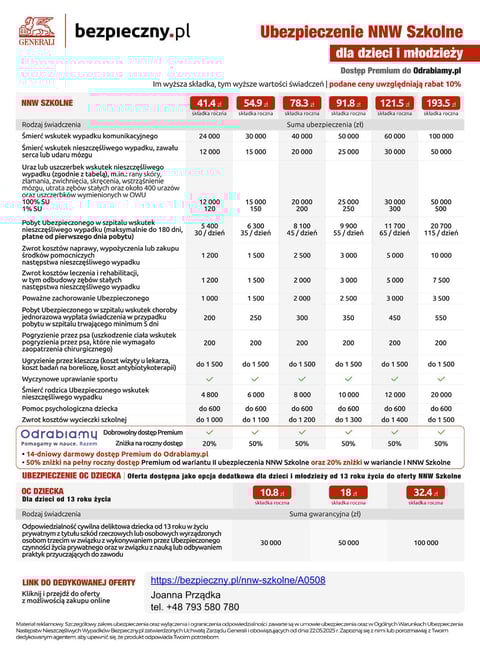 ubezpieczenie dziecka szkolne