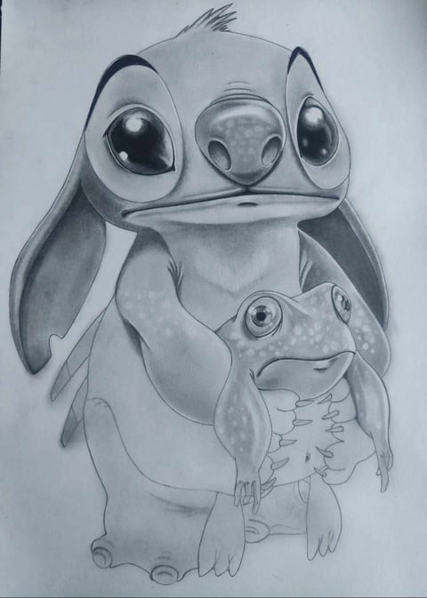 Stitch en cours de réalisation 