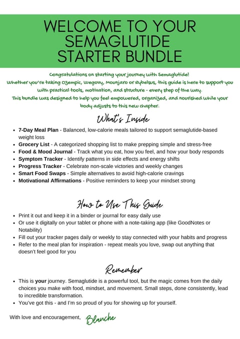 Download your Free Semaglutide Weight Loss Starter Kit