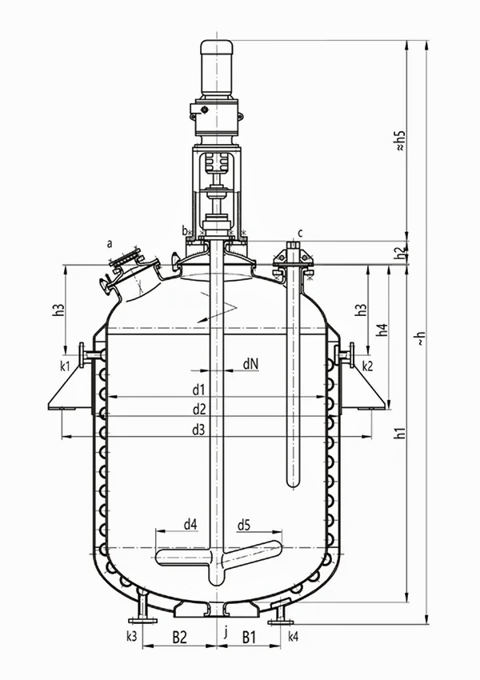 glass lined chemical reactor / vessel / storage tanks