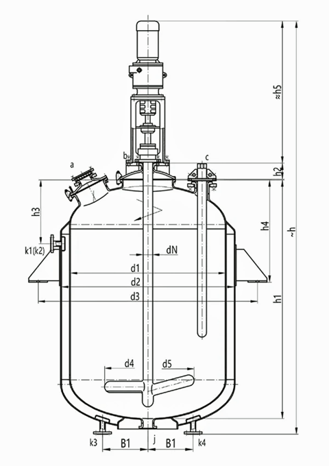 glass lined chemical reactor / vessel / storage tanks