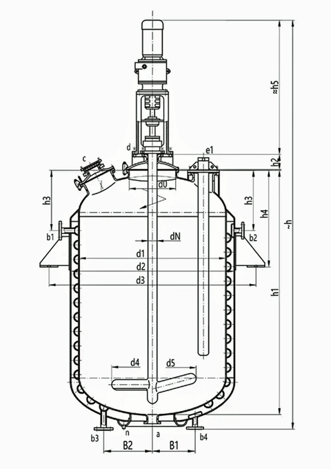 glass lined chemical reactor / vessel / storage tanks