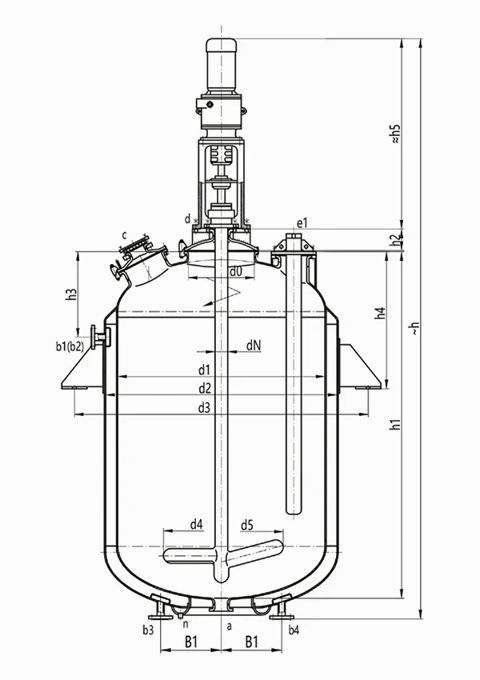glass lined chemical reactor / vessel / storage tanks