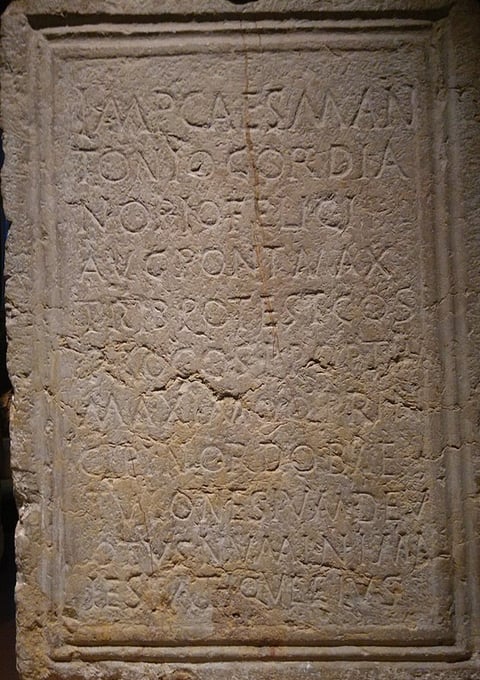 pedestal Gordiano III