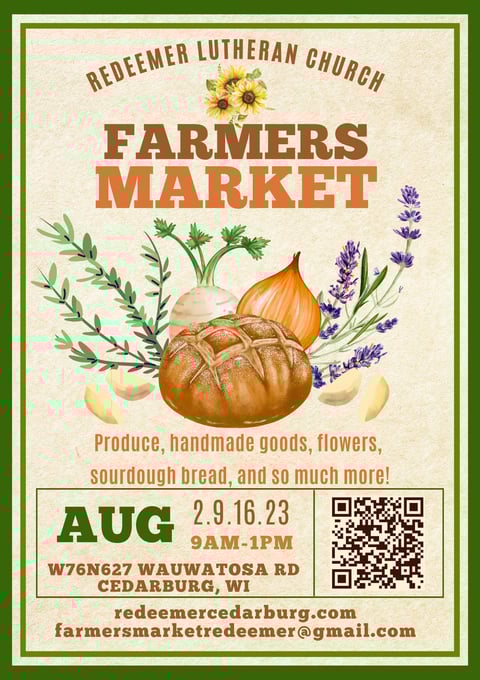2025 Redeemer Lutheran Church Farmers Market