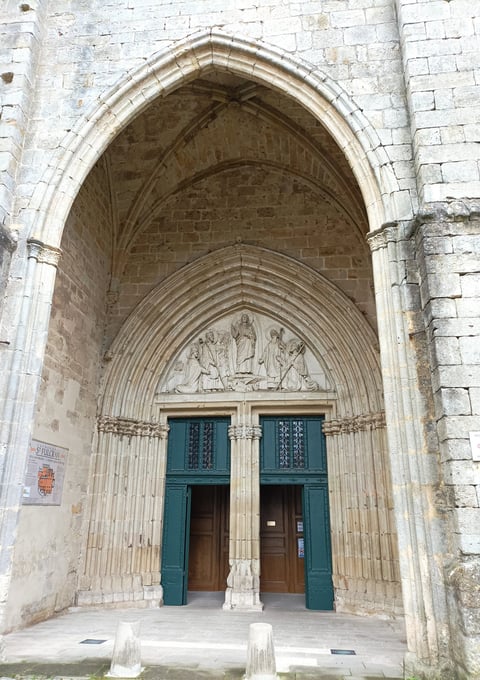 The entrance to Lodeve Cathedral