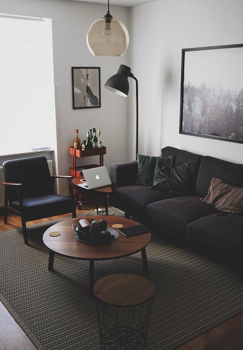 Bright living room with modern inventory