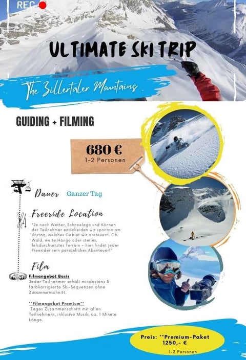 alt= guide and Film, professionel Skifilm mayrhofen