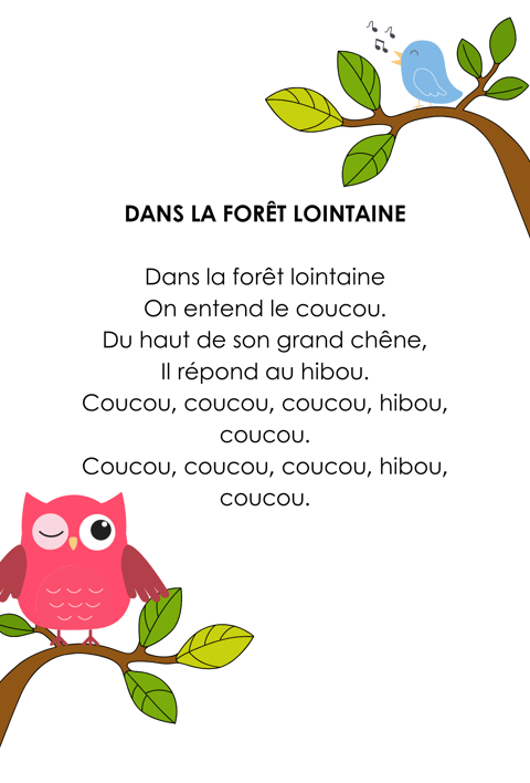 paroles : dans la forêt lointaine
