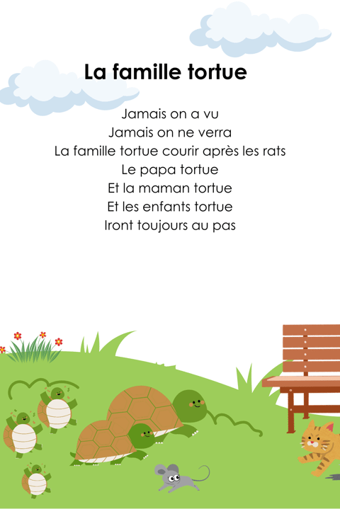 Paroles : la famille tortue