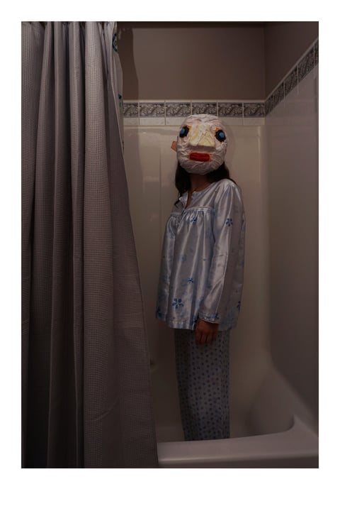 Jennifer Mae Wood, Armour: Masks, Inkjet prints on photo paper; 16x24, 2022