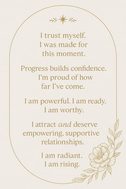 Confidence affirmations