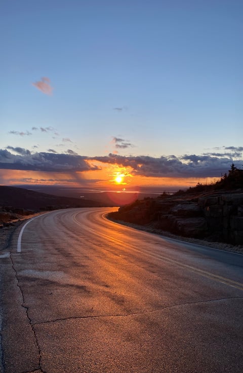 Sunset on Cadillac Mountain