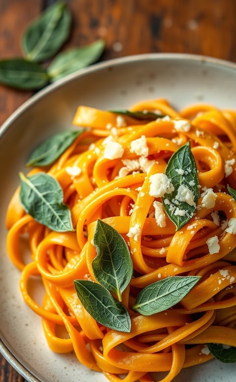 a plate of pasta with cheese and sauce