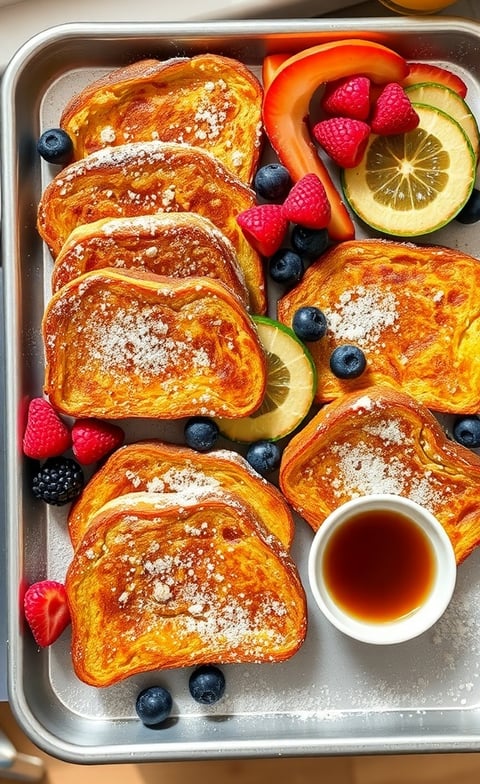 a tray of french toasted french toasted french toasted french toasted french