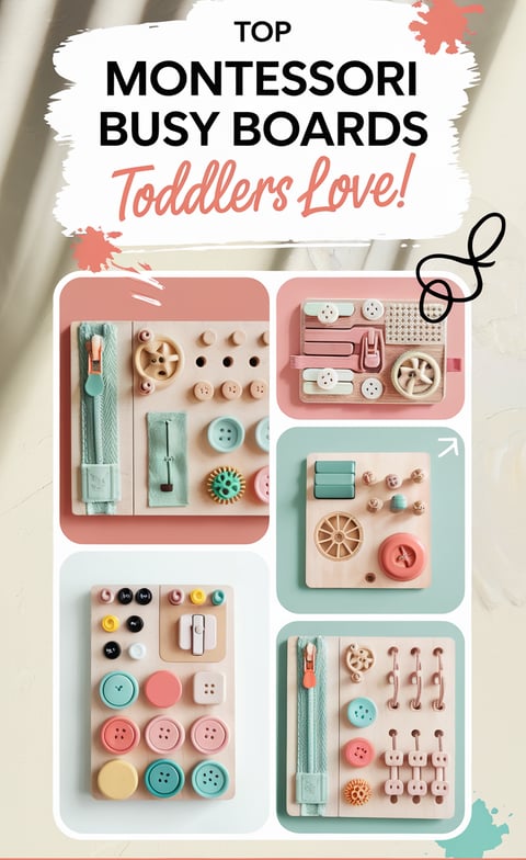 Montessori Busy Boards for Toddlers