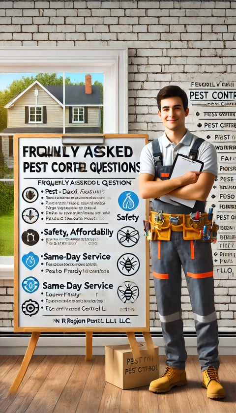 Frequently asked pest control questions – NE Region Pest Control technician in Warwick, RI providing safe, affordable, same-d