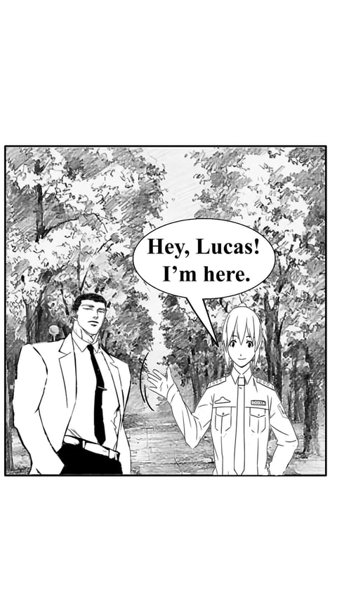 cops at park anime drawing