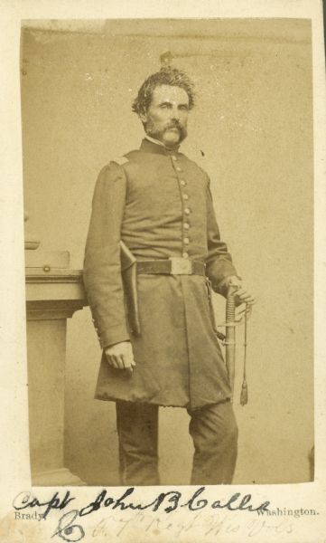 Callis as a captain. Taken at the Brady Studios. https://www.wisconsinhistory.org/Records/Image/IM39