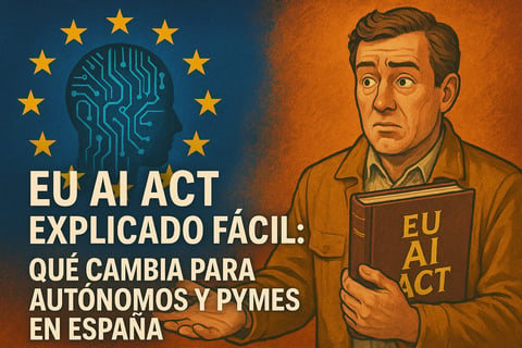 EU AI Act explicado fácil: qué cambia para autónomos y pymes en España
