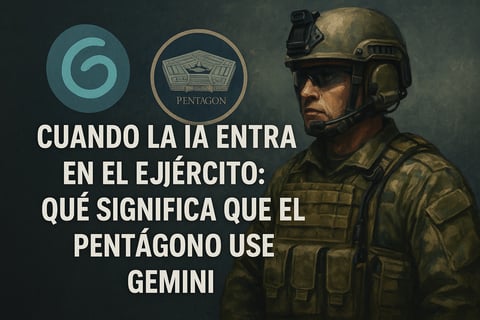 Cuando la IA entra en el ejército: qué significa que el Pentágono use Gemini