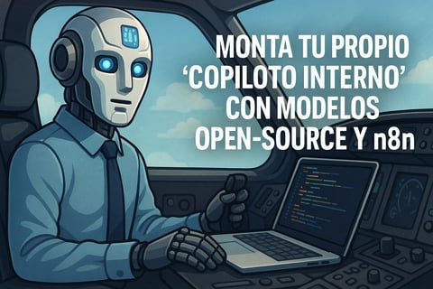 Monta tu propio “copiloto interno” con modelos open-source y n8n