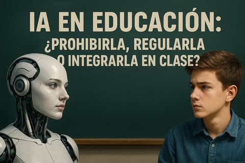 IA en educación: ¿prohibirla, regularla o integrarla en clase?
