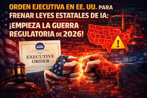 Orden ejecutiva en EE. UU. para frenar leyes estatales de IA: empieza la guerra regulatoria de 2026