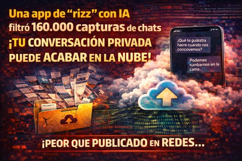 Una app de “rizz” con IA filtró 160.000 capturas de chats: tu conversación privada puede acabar en la nube
