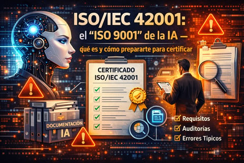 ISO/IEC 42001: el “ISO 9001” de la IA — qué es y cómo prepararte para certificar