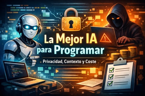 Mejor IA para programar: cómo elegir asistente de código sin meter la pata (privacidad, contexto y coste)