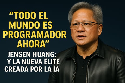 Jensen Huang: “Todo el mundo es programador ahora” y la nueva élite creada por la IA