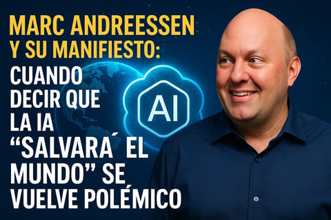 Marc Andreessen y su manifiesto: cuando decir que la IA “salvará el mundo” se vuelve polémico