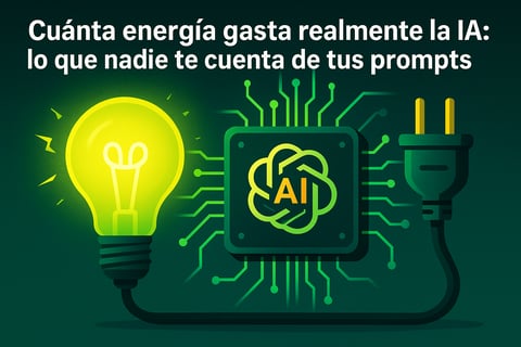 Cuánta energía gasta realmente la IA: lo que nadie te cuenta de tus prompts