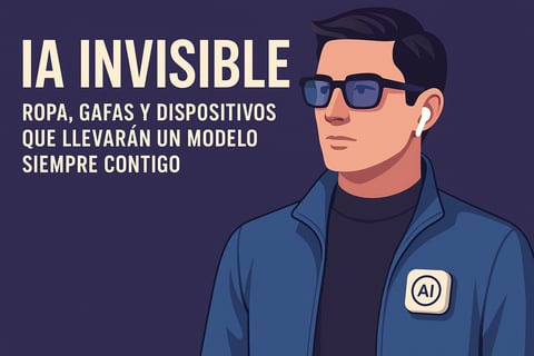 IA invisible: ropa, gafas y dispositivos que llevarán un modelo siempre contigo