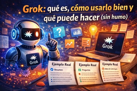 Grok: qué es, cómo usarlo bien y qué puede hacer (sin humo)