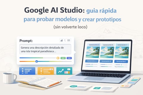 Google AI Studio: guía rápida para probar modelos y crear prototipos (sin volverte loco)