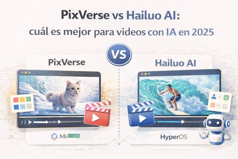 PixVerse vs Hailuo AI: cuál es mejor para vídeos con IA en 2025